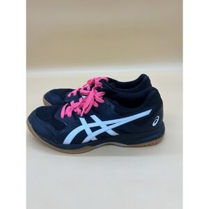 ASICS Gel-Rocket 1072A034 Women's 10 Black White Gum Sole Court Shoes‎